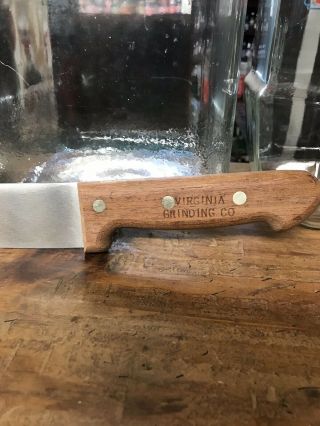 Rare Vintage Virginia Grinding Company Butcher Knife A & P Ll Bean
