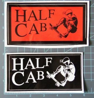 Vtg Rare Vans 1992 Half Cab Skateboard Stickers,  Steve Caballero,  Powell Peralta