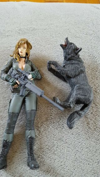 Mcfarlane Toys Metal Gear Solid Sniper Wolf 6” Figure 1999 Rare Mgs Konami