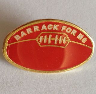 Barrack For Me Vintage Pin Badge Rare Nfl American Football (e2)