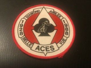 Belle Vue Aces - - - - 1988 - - - - Speedway - - - - Sew On Patch - - - Rare