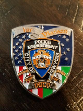 Rare Nypd Challenge Coin Nypd First Platoon Coin