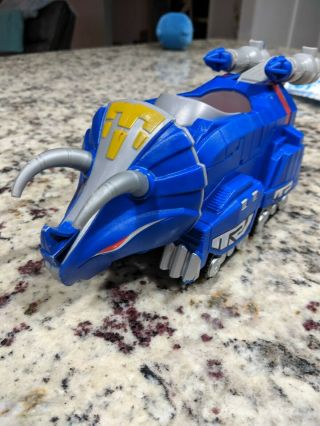 Imaginext Mighty Morphin Power Rangers Blue Triceratops Zord Alien Invasion Rare