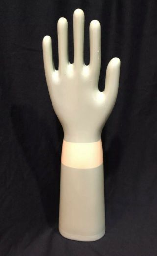 Vintage Hall 9098 Rare Light Green With Beige Cuff Porcelain Glove Mold