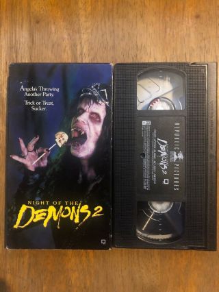 Night Of The Demons 2 Vhs 1994 Rare Oop Comedy Horror Brian Trenchard Smith