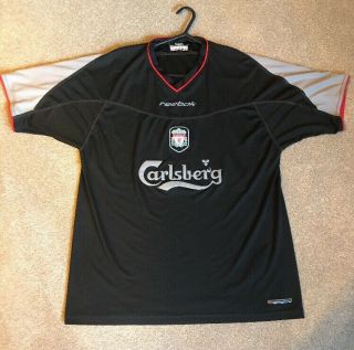 Liverpool Fc 2002 - 2003 Away Football Shirt Mens Large Jersey Top Reebok Rare