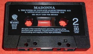 MADONNA - RARE CASSETTE TAPE SINGLE - THE POWER OF GOOD - BYE 2