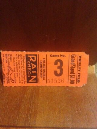 RARE 1921 - 1933 Chicago Cubs vs White Sox City Series Ticket Stub Wrigley Field 3