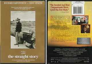 Rare The Straight Story Dvd David Lynch Film Walt Disney Pictures Cult Movie