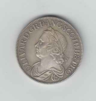 Forgery Very Rare 1658 Oliver Cromwell Crown,  30.  44gms