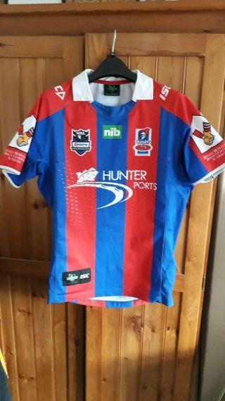 Newcastle knights rugby league shirt ISC XL player fit rare NRL 2