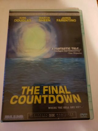 The Final Countdown Dvd 1980 Kirk Douglas Lenticular Cover Oop Rare 2 Disc 