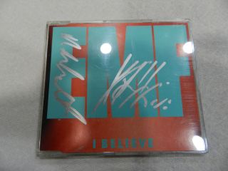 Emf - I Believe - Uk Cd Single Rare Oop 3 - Track - Autographed