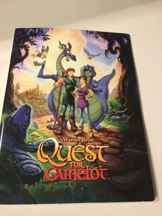 Rare Warner Brothers Quest For Camelot Movie Promotional Press Kit W/ Photos