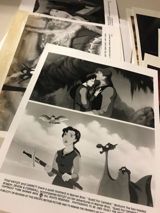 RARE Warner Brothers QUEST FOR CAMELOT Movie Promotional Press Kit w/ Photos 3