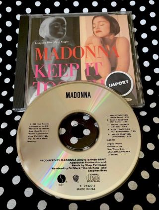 Madonna - Keep It Together Rare Usa Cd Single