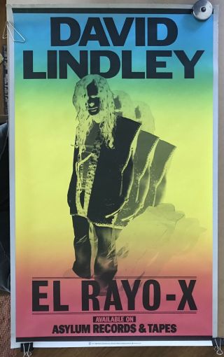 David Lindley El Rayo - X Promo Poster Large 22 X 36 Cool Rare 80 