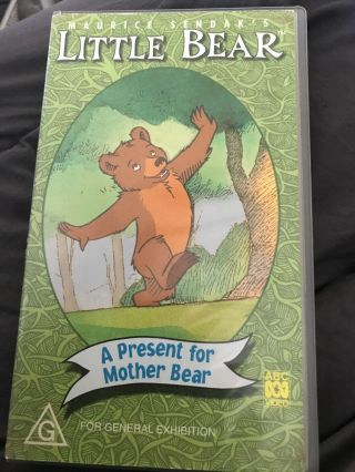 Vhs - Little Bear - Abc For Kids Rare 1999 Cartoon Australian