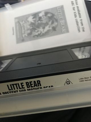 VHS - Little Bear - ABC for Kids Rare 1999 Cartoon Australian 3