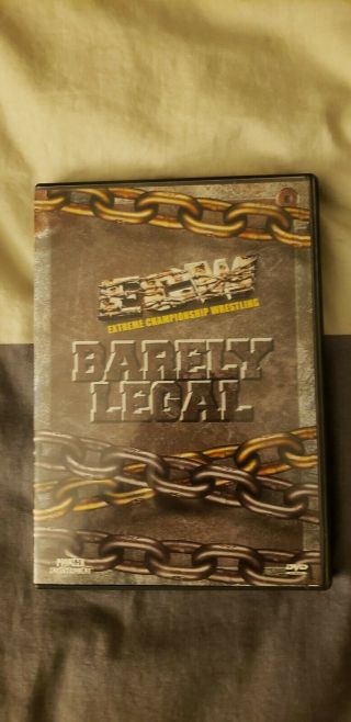 Ecw Wwe Barely Legal (dvd,  2001) Authentic Us Release Rare Oop
