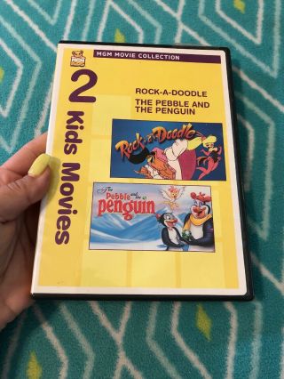 Pebble & The Penguin/ Rock - A - Doodle [two - Pack] Rare• Oop