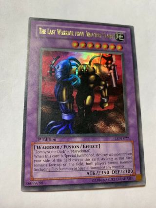 2003 Yu - Gi - Oh The Last Warrior From Another Planet Lon - 077 1st Ultra Rare Lp/mp