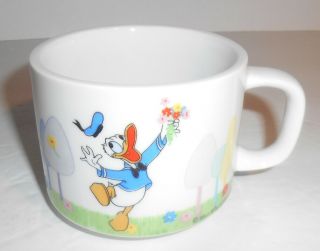 Disney Donald Duck Coffee Mug Vintage Disneyland Made In Japan Rare