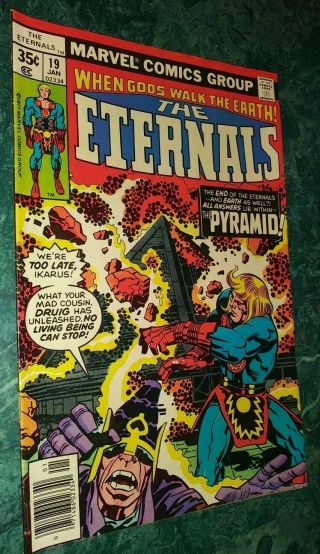 1977 Marvel Comics The Eternals Issue 19 Collectible Comic Book Rare Jack Kirby