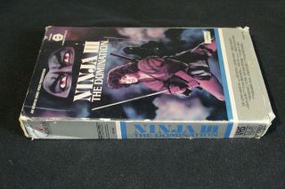Ninja III The Domination VHS Rare OOP 1984 MGM Sho Kosugi Lucinda Dickey BIG BOX 5