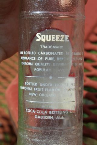 Gadsden Alabama Squeeze Coca Cola Picture Acl Bottle 1953 Ala AL Rare 3
