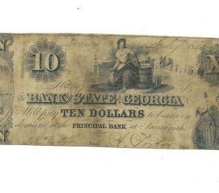 $10 " Bank Of Georgia " (autograph 
