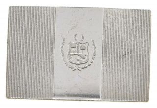 Rare Flag Of Peru.  925 Sterling Silver - Bar Limited Edition Series 471