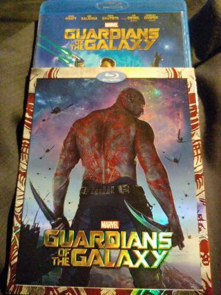 Guardians Of The Galaxy Blu - Ray W/ Rare Slipcover Like