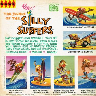 Sounds Of Silly Surfers/weird - Ohs U.  S.  Hairy Lp_orig 1964 Surf & Drag Rare