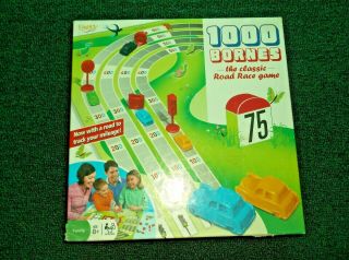 Fundex Mille Bornes Family Racing Card/board Game Rare Deluxe Version
