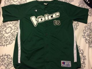 The Voice Music Tv Show Promotional Jersey 2006 Champion Size Large Rare