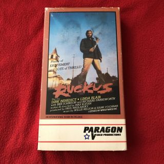 Paragon Video Ruckus (1984) Vhs,  Linda Blair,  Rare Exploitation Horror Cult Vhs