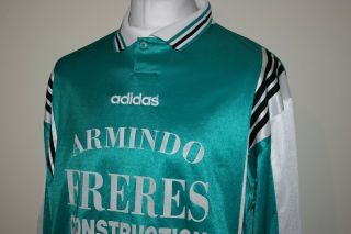 Adidas Vintage French L/s Football Jersey Shirt 44/46 Xl 90s Rare Soccer Top