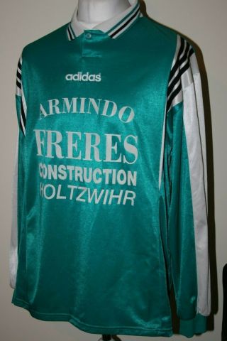Adidas Vintage French L/S Football Jersey Shirt 44/46 XL 90s RARE Soccer Top 2