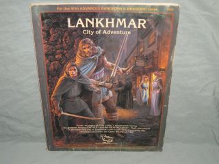 Ad&d 1st Ed Accessory - Lankhmar City Of Adventure (rare With Map Booklet)