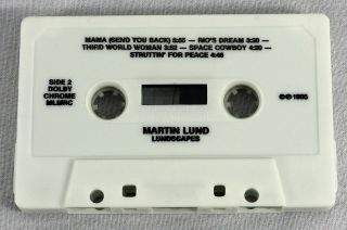 Martin Lund 1985 Lundscapes Album Cassette Tape Smooth Jazz Fusion Music Rare 5