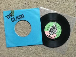 The Clash - (white Man) In Hammersmith Palais 7” (rare,  Blue Sleeve,  Punk,  Vinyl