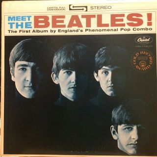 The Beatles Meet The Beatles Lp Capitol St - 2047 Rare Green Target Lbl Stereo Nm