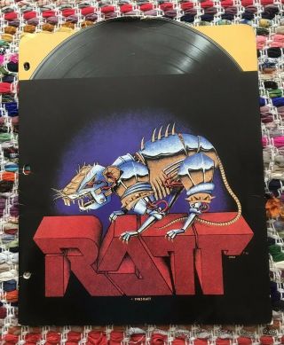 Ratt Vintage Popfolios File Folder 1985 Rare 12”x10”