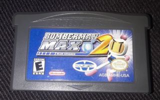Bomberman Max 2 Blue Nintendo Game Boy Advance Authentic Rare