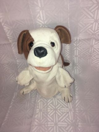 Vguc - Htf - Rare - 9” Folkmanis Small Dog Plush Hand Puppet Stuffed Animal
