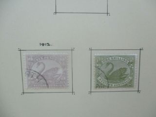 Western Australia Stamps: 1912 Swan Set - Rare (e179)