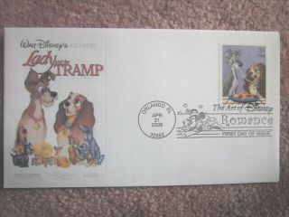 Walt Disney Lady & The Tramp Art Of Romance Dog 2006 Rare Cachet Fdc Only 5 Made