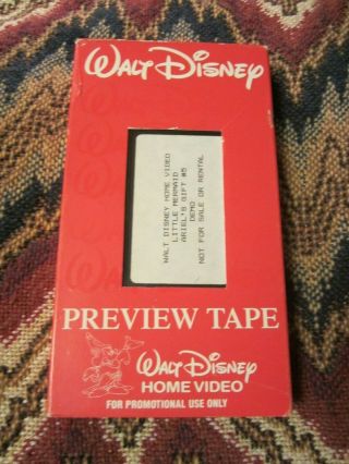 Disney Preview Tape Vhs The Little Mermaid Ariel 