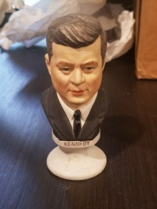 Vintage Rare Jfk John F Kennedy Head Bust Sculpture Statue
